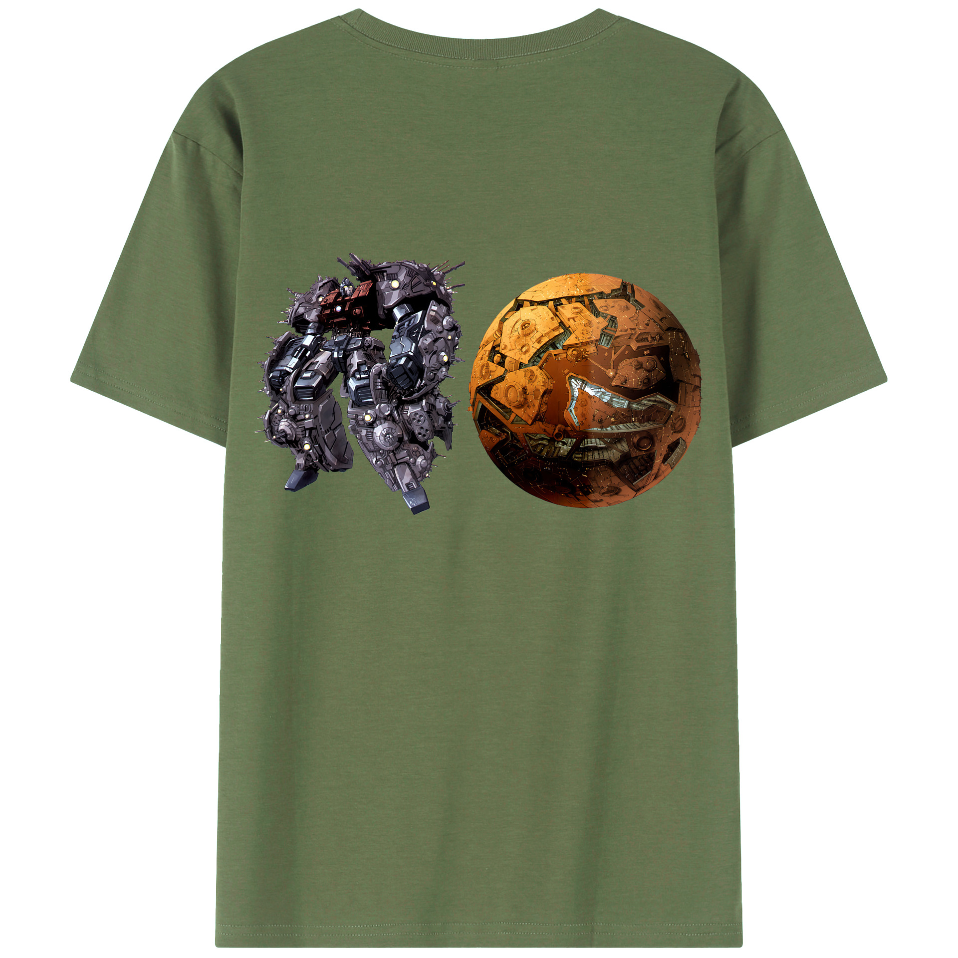 （画像用） Transformers トランスフォーマー 綿100％ メンズ半袖Tシャツ（バックプリント） 通気性